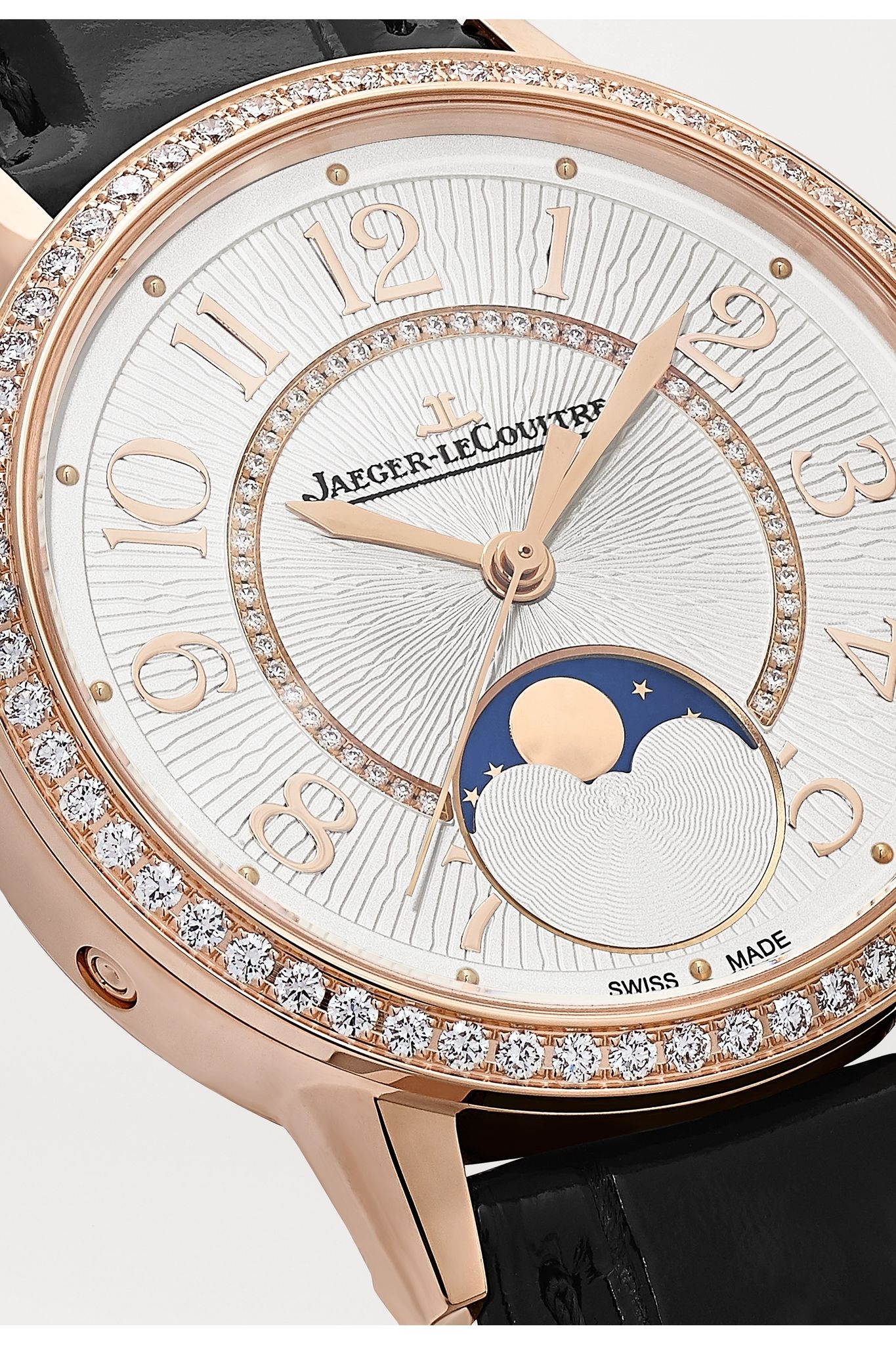 Rendez-Vous Moon Automatic 34mm medium rose gold, alligator and diamond watch - 5