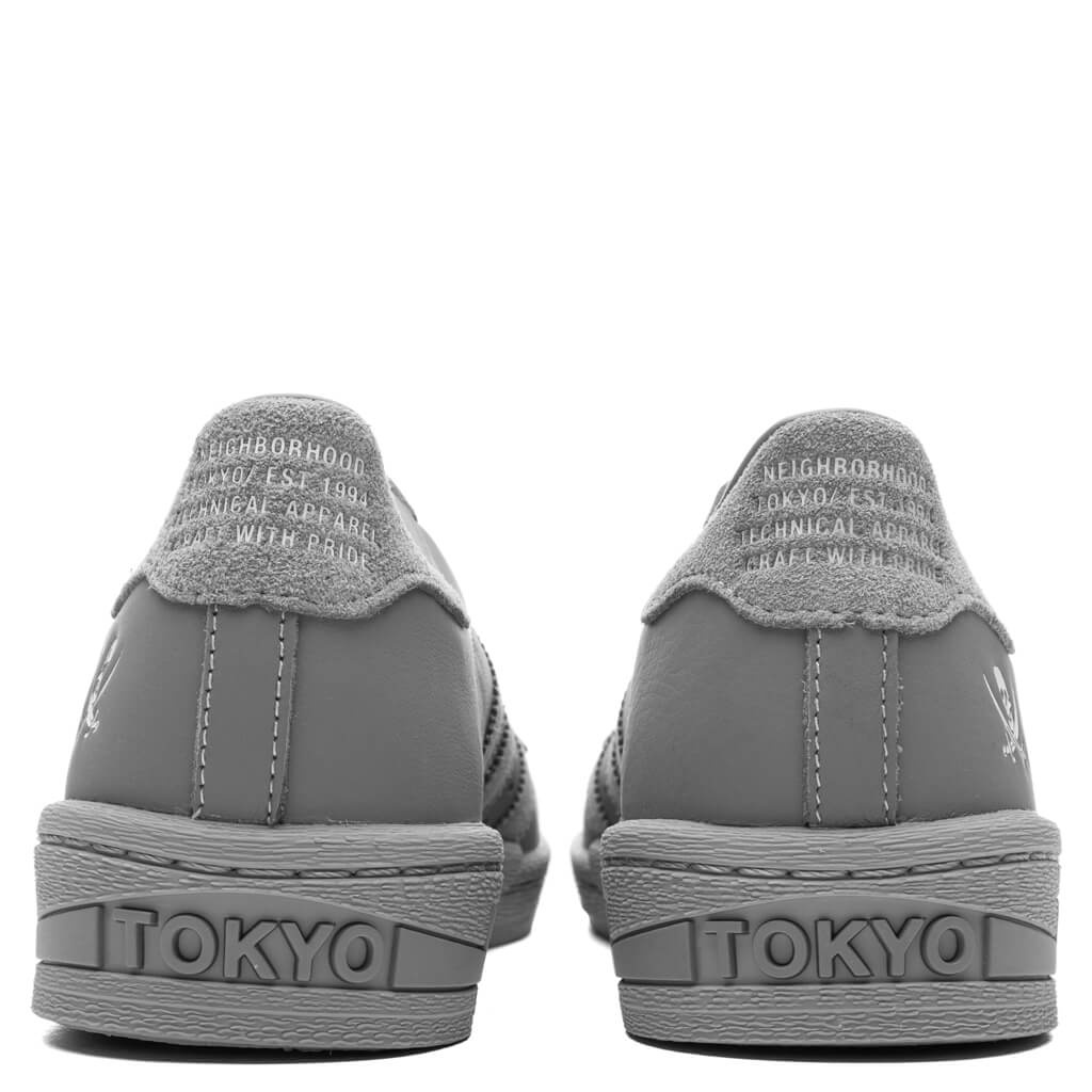 ADIDAS X NEIGHBORHOOD SUPERSTAR - GREY/GREY/CLOUD WHITE - 4