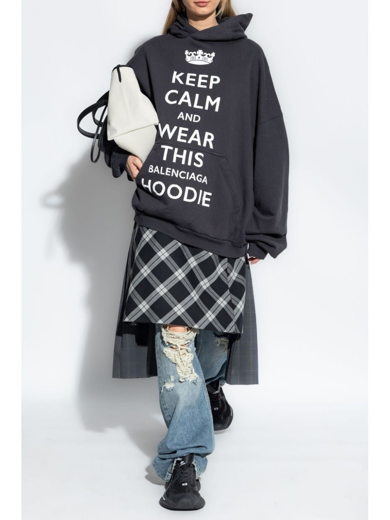 BALENCIAGA Keep Calm hoodie outlook