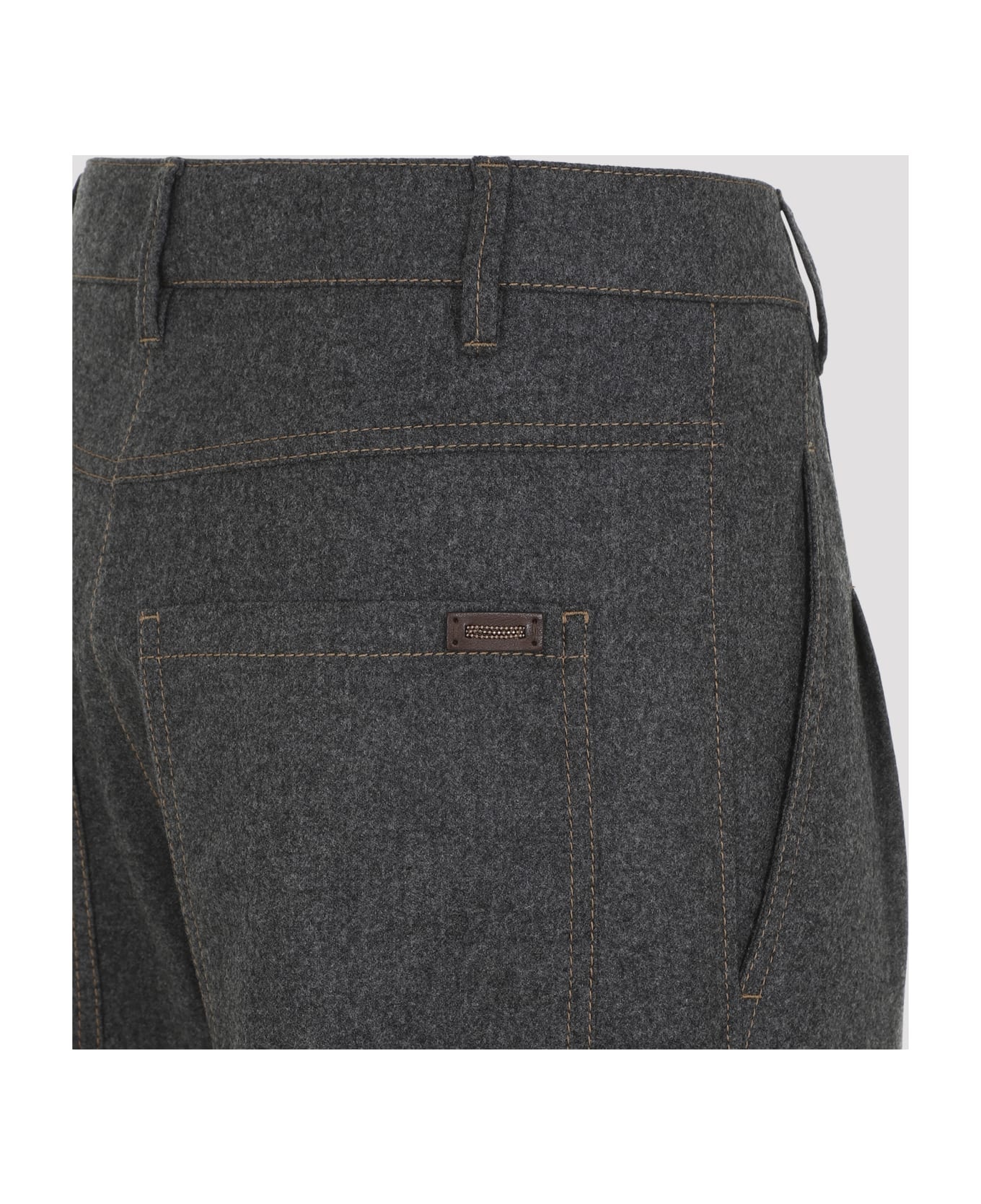Cropped Flannel Pants - 5