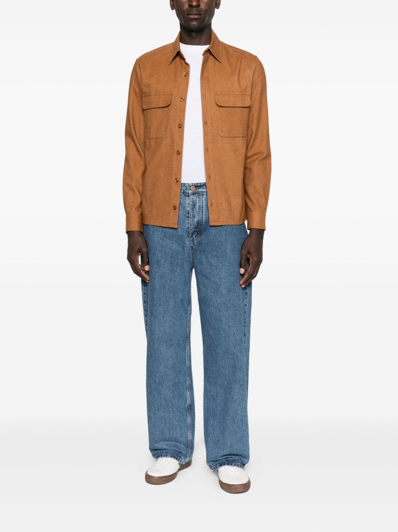 Sandro double-pocket cotton shirt outlook