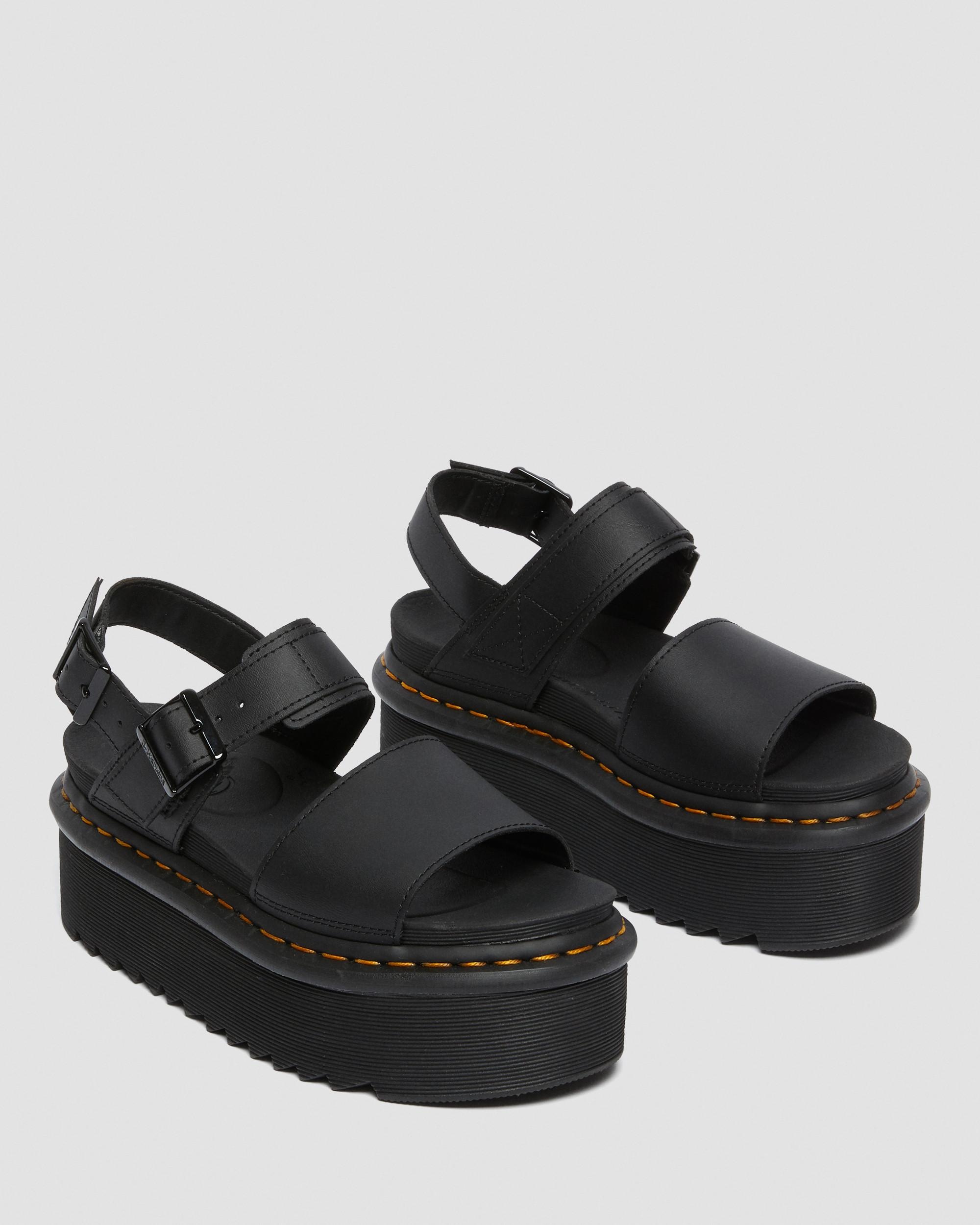 Voss Women's Leather Strap Platform Sandals - 6