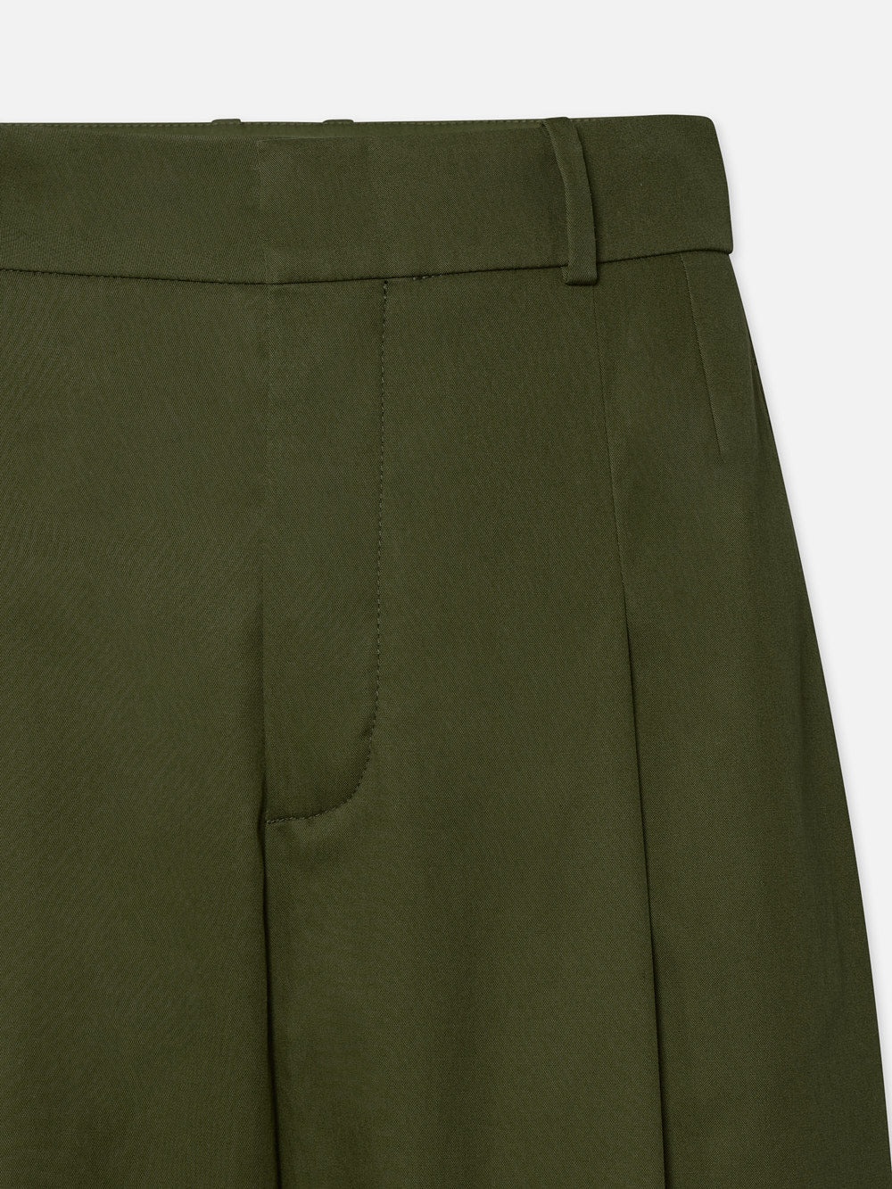 Pleated Wide Leg Pant in Surplus - 3