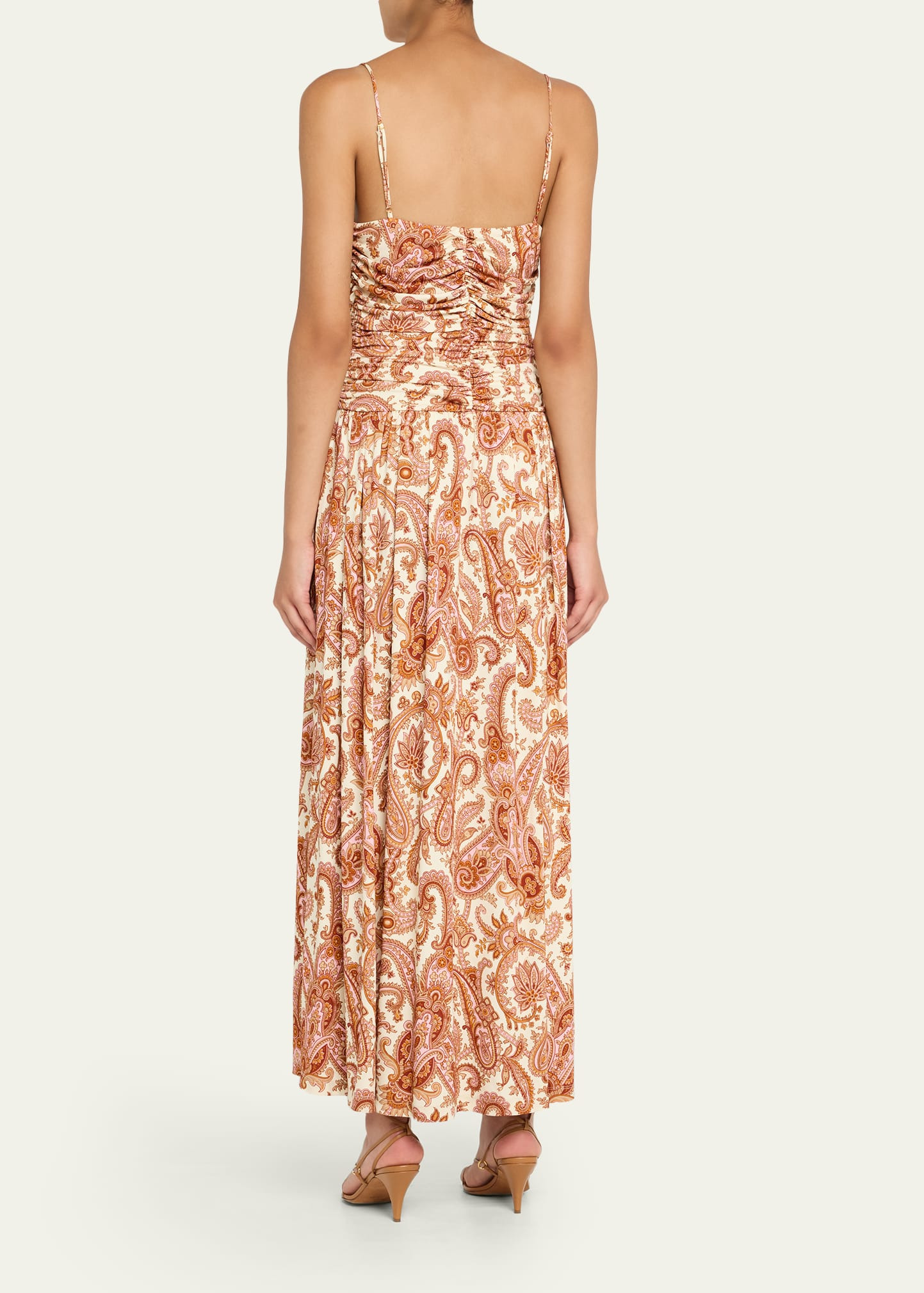 Azalea Paisley-Print Ruched Midi Dress - 3
