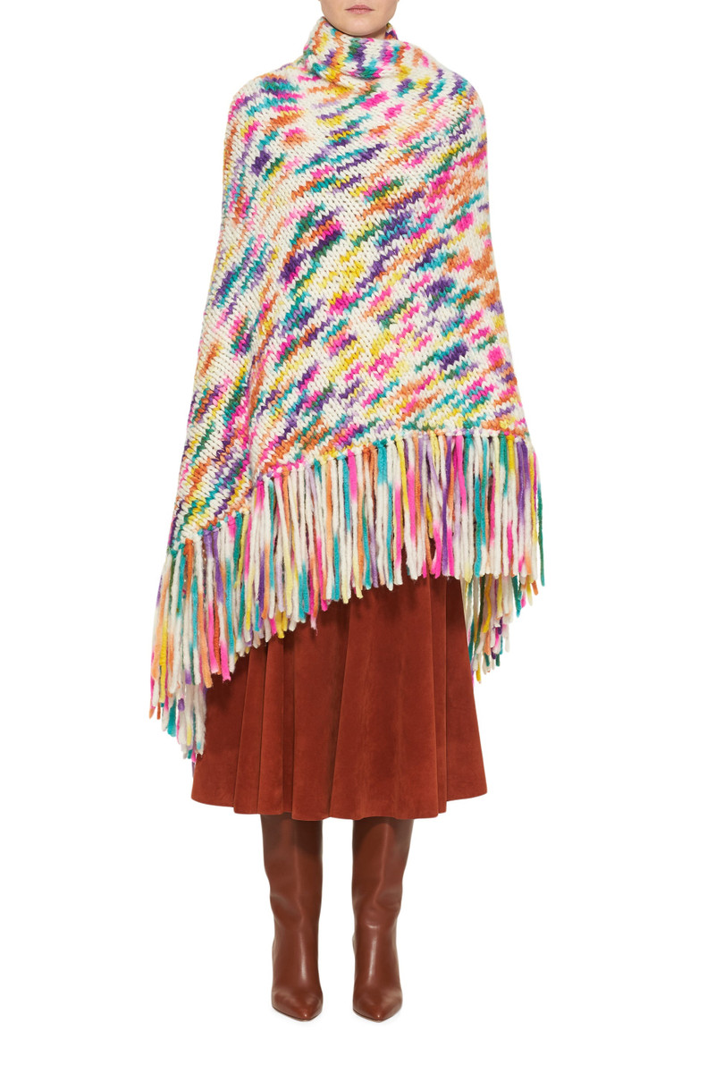 Lauren Knit Wrap in Space Dye Welfat Cashmere 6