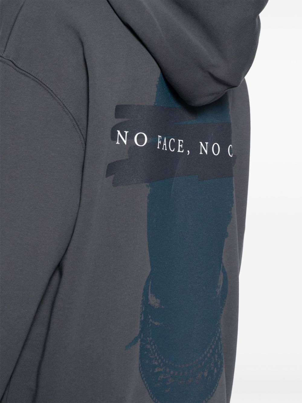 graphic-print cotton hoodie - 5
