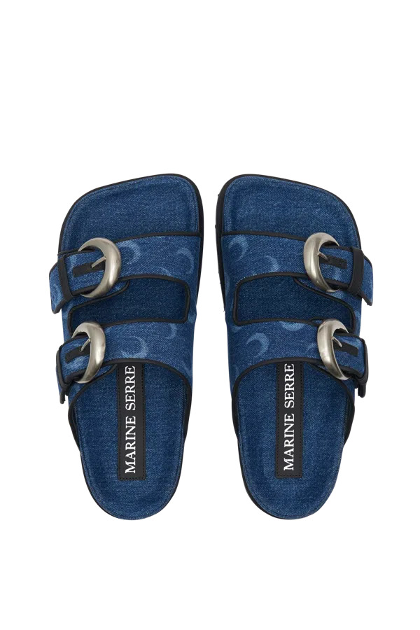 DENIM GROUND SANDALS (BLUE) - 3