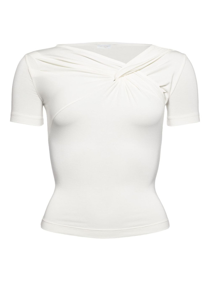 twist-detail short-sleeved top 1
