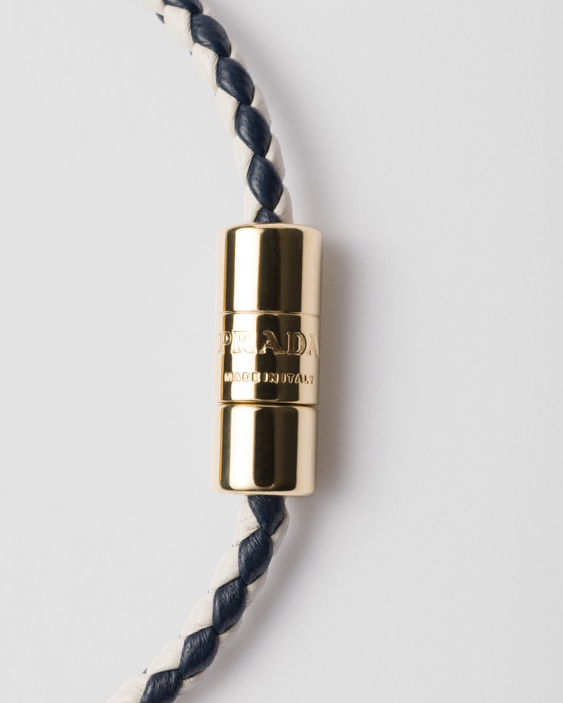 Prada Braided nappa leather bracelet outlook