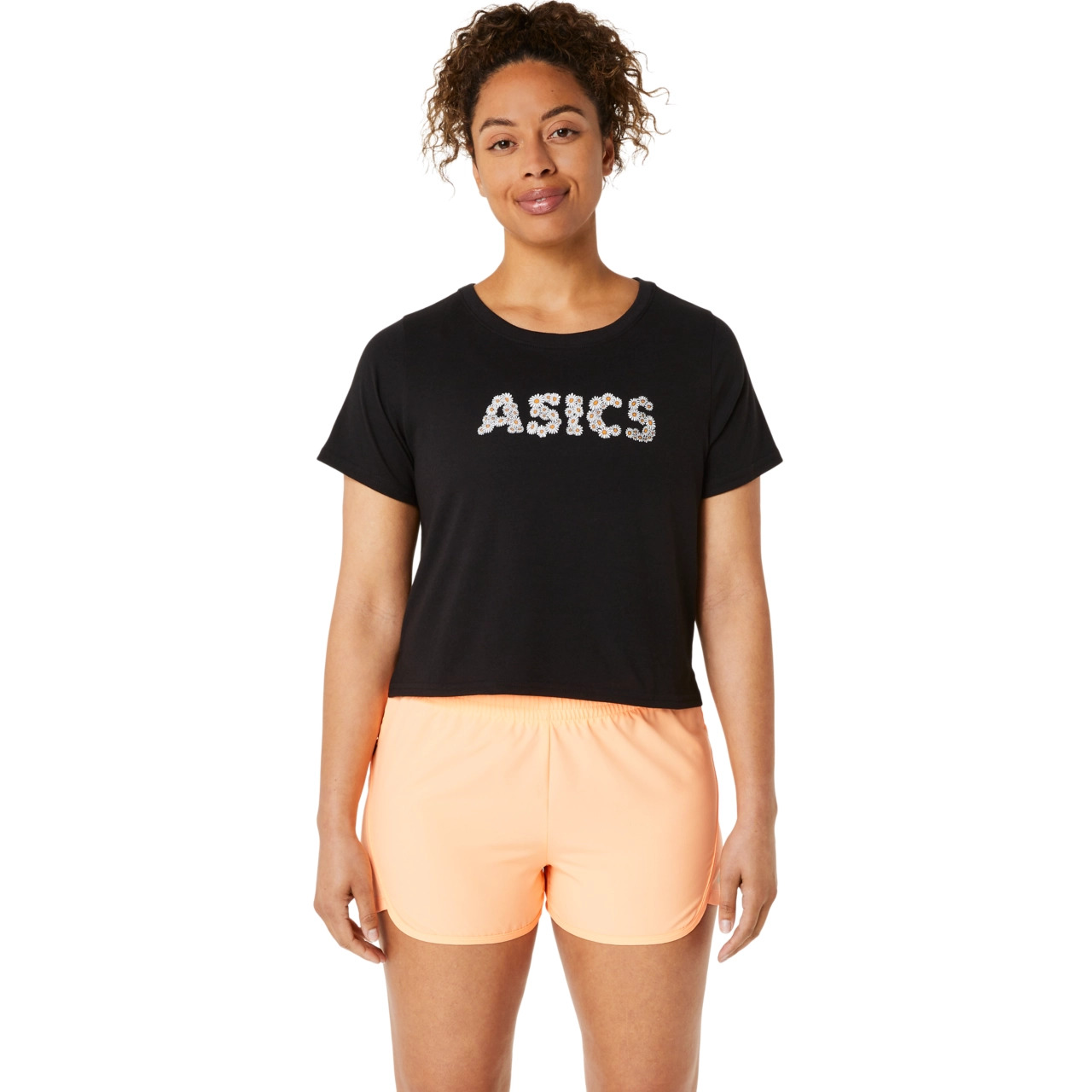 WOMEN'S ASICS DAISY CROP SHORT SLEEVE TOP - 1