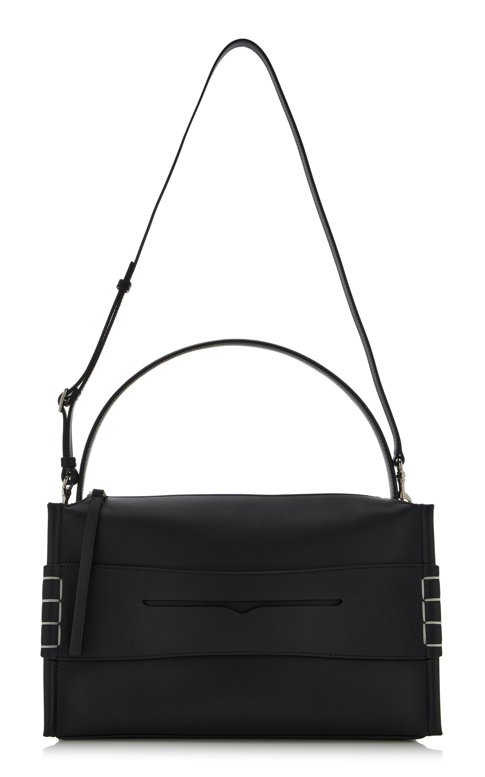 Medium Leather Loafer Bag black - 4