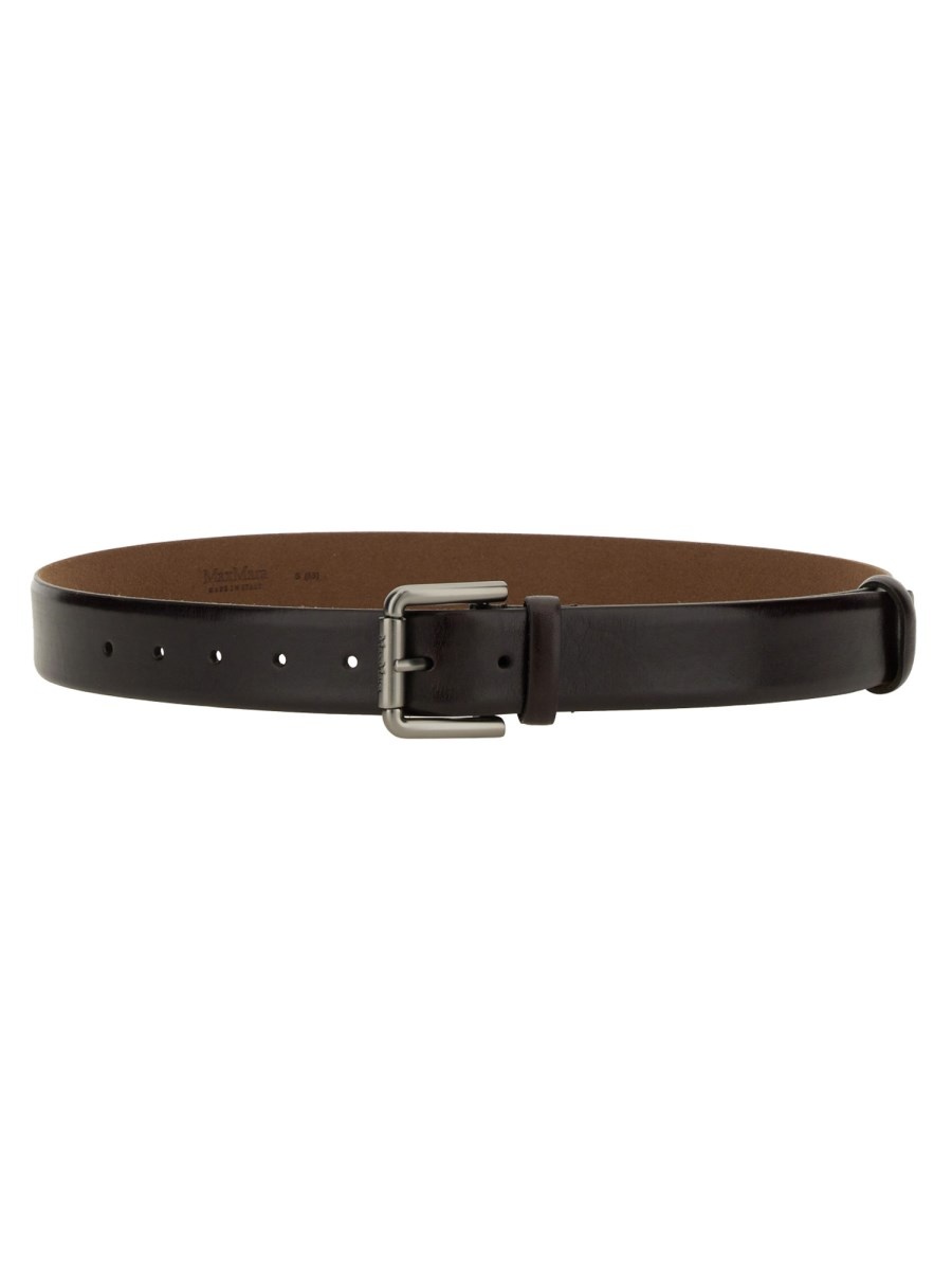 LEATHER BELT WITH BUCKLE - 1
