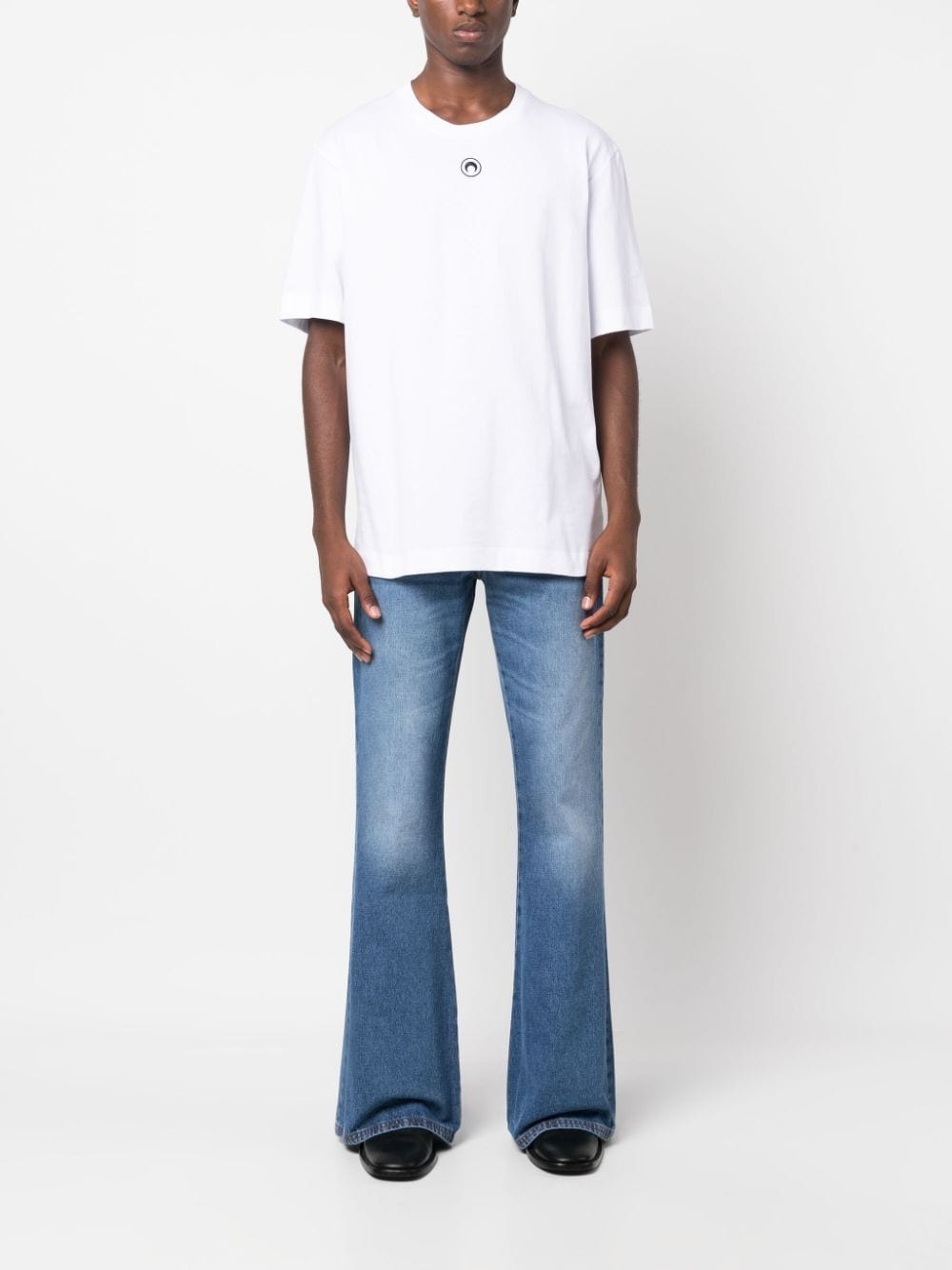 crescent moon-print T-shirt - 2