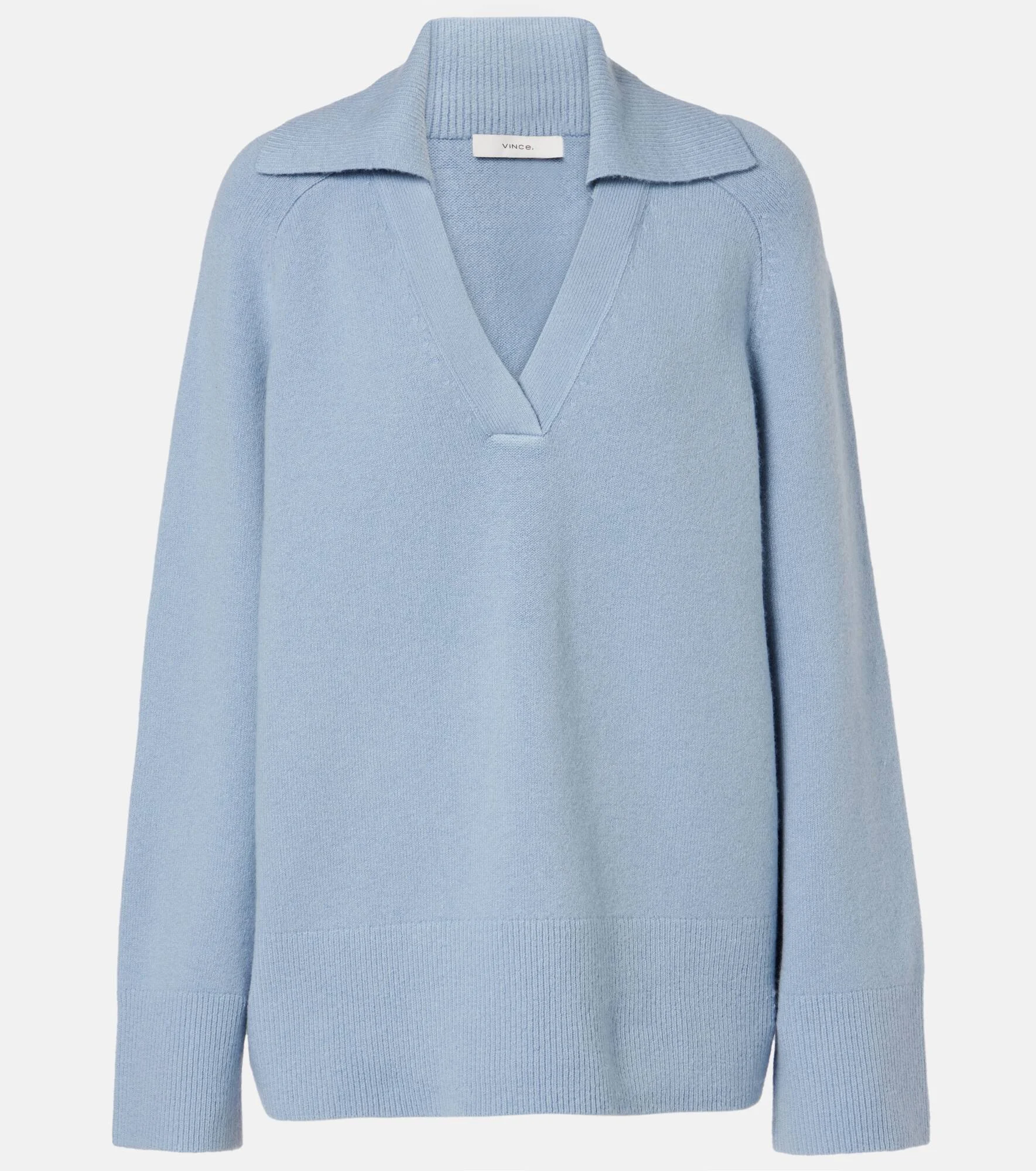 Wool and cashmere-blend polo sweater - 1