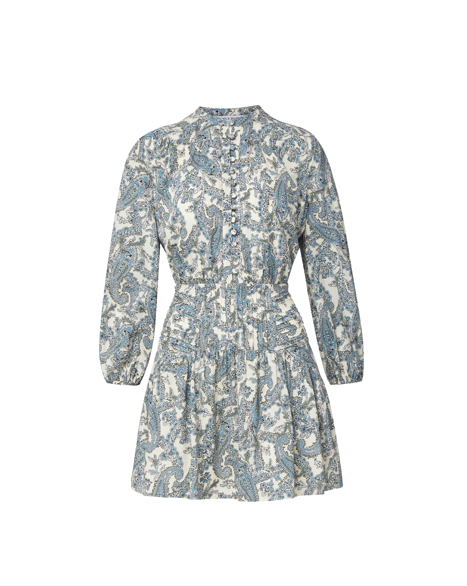 RIVENDELL SILK-BLEND MINI DRESS - 1