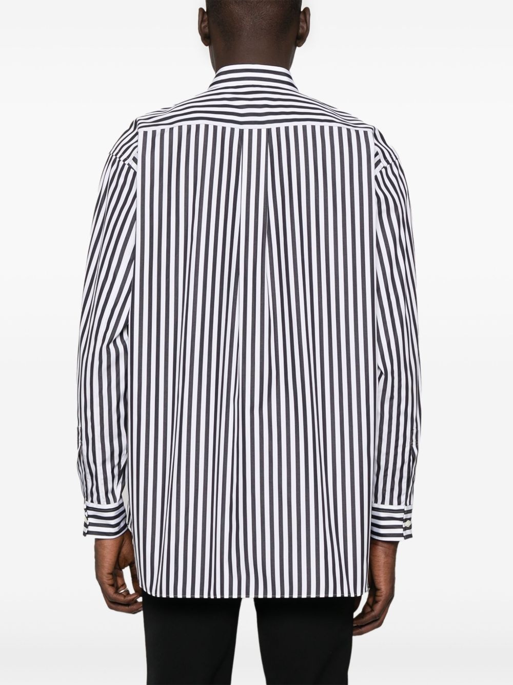 asymmetric striped shirt - 4