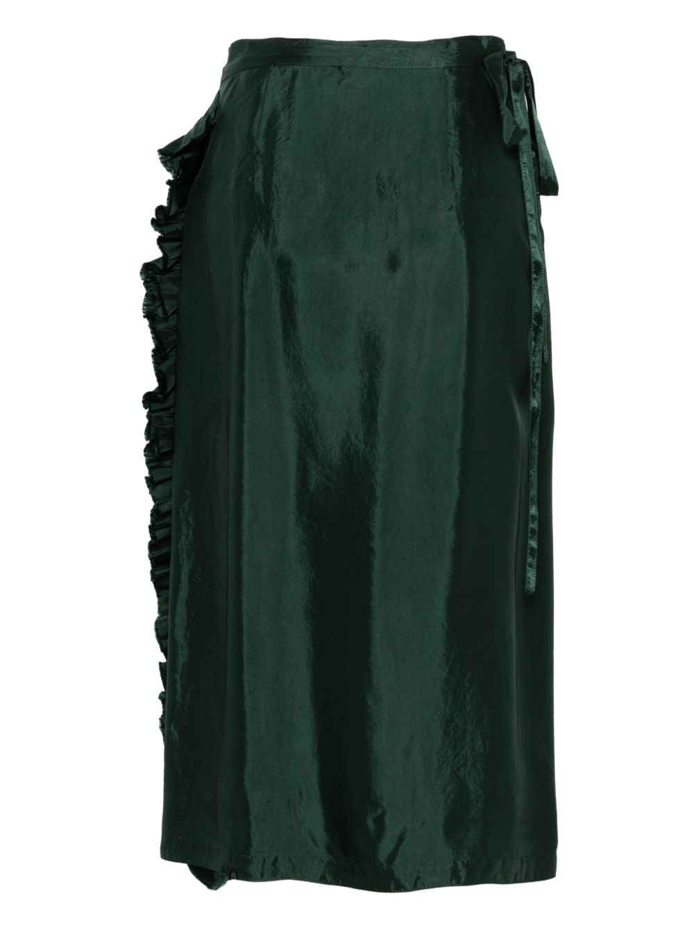 wrap-design midi skirt - 2