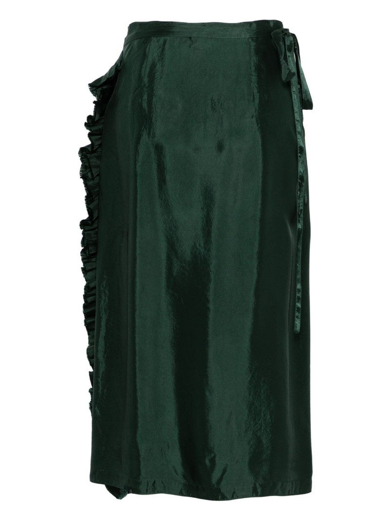 Aspesi wrap-design midi skirt outlook