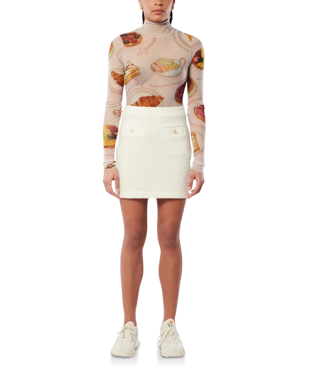 Off-White Terry Mini Skirt - 2