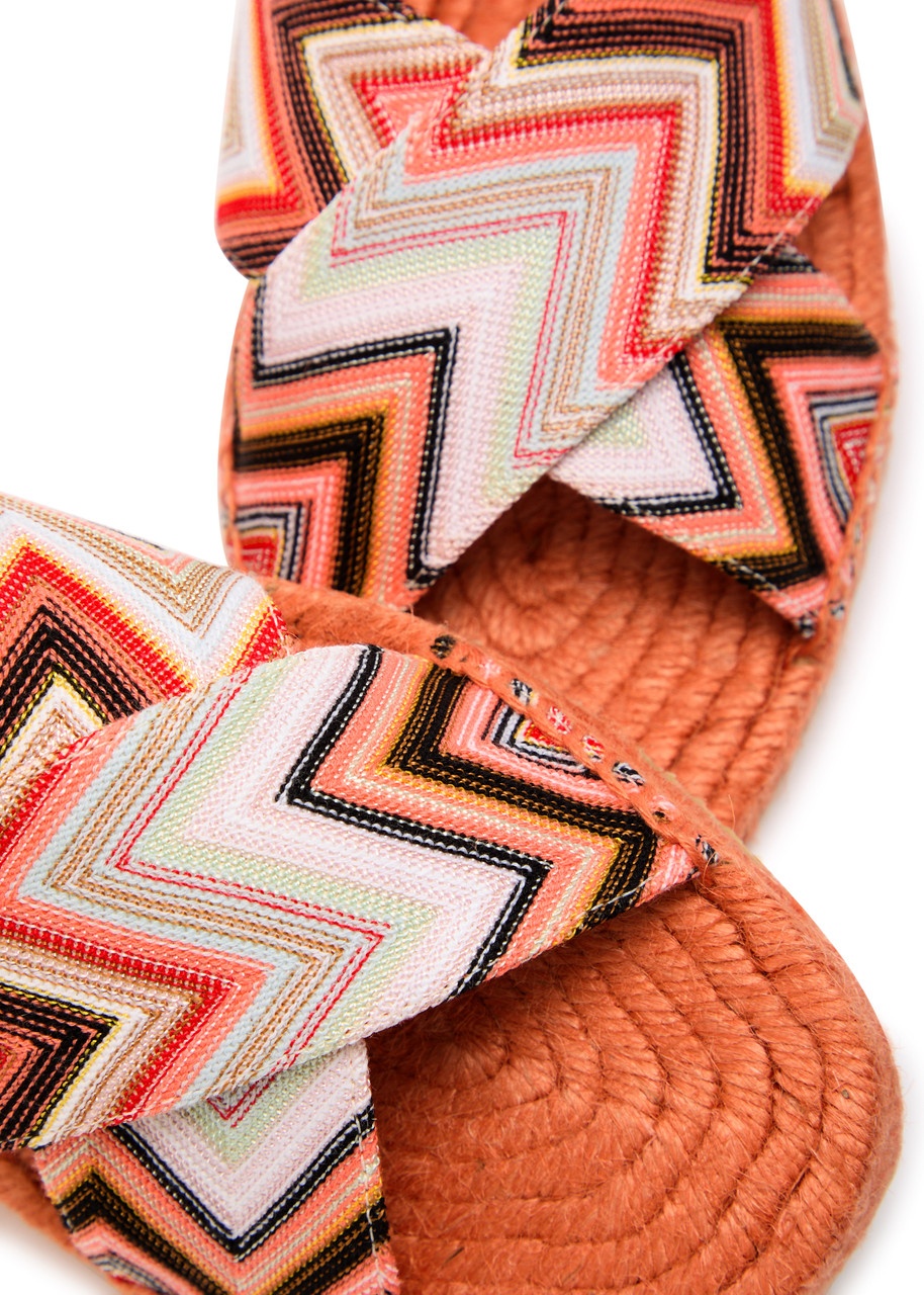 Missoni Harlow Zigzag Lamé Espadrille Sliders - 4