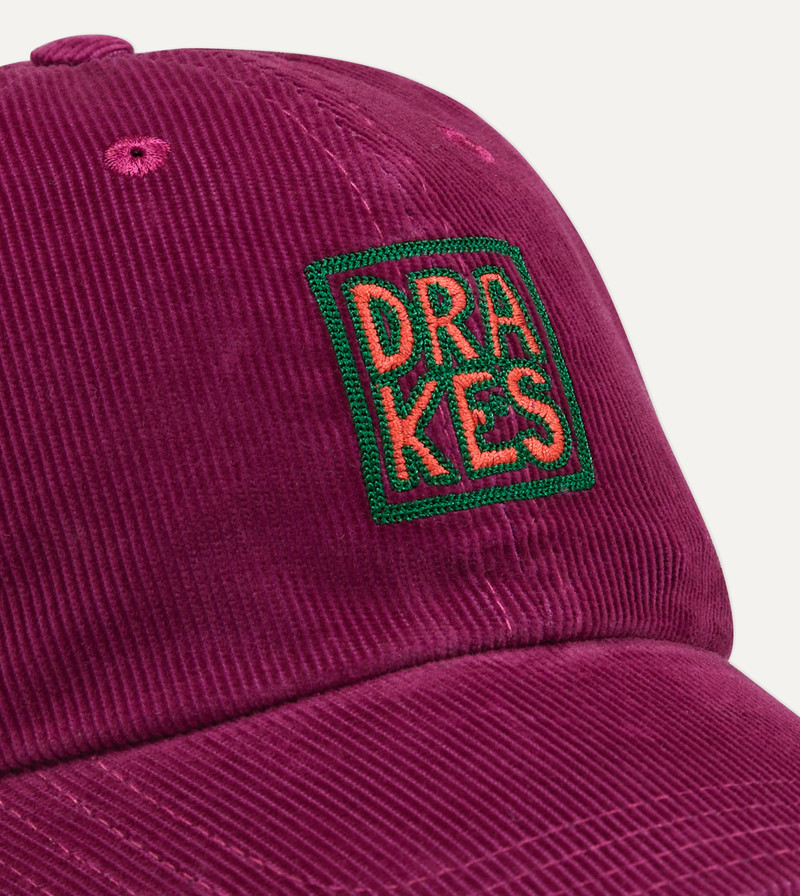 Drake's Square Font Cord Baseball Cap 3