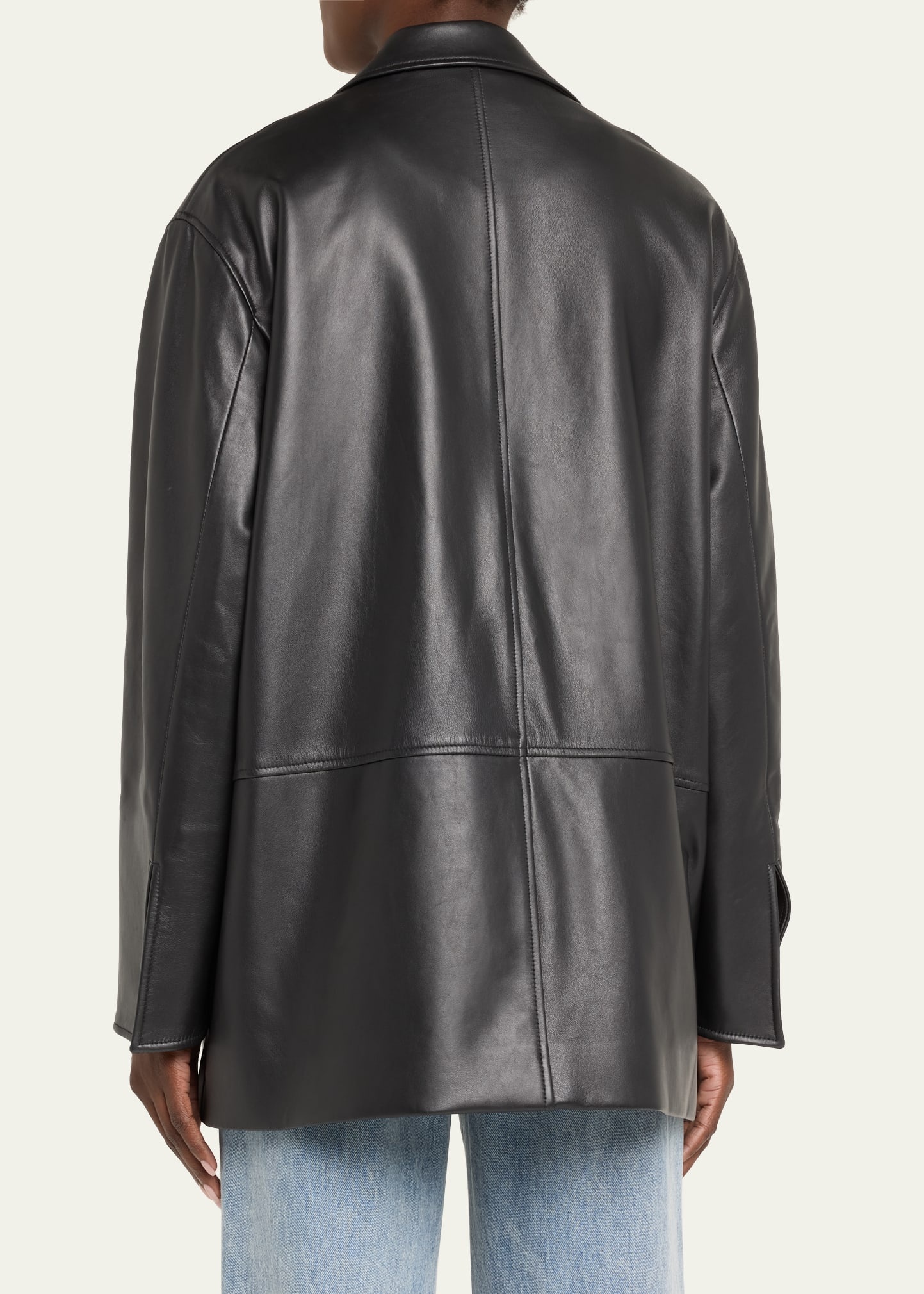 Charli Leather Zip-Front Jacket - 3