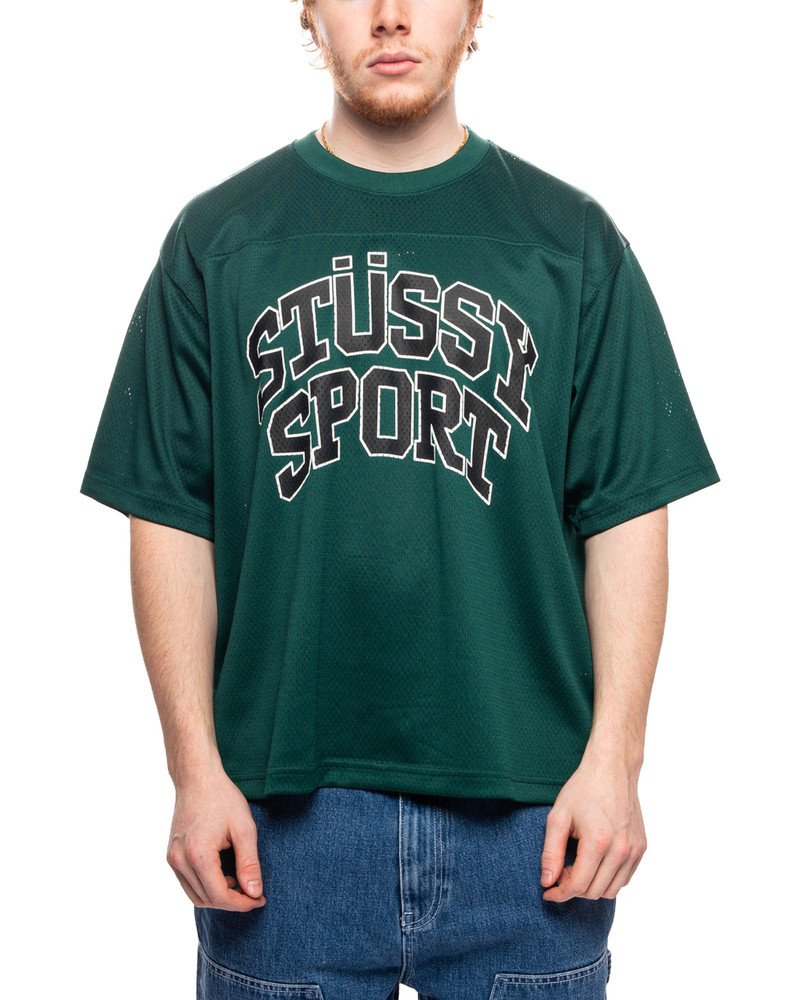 Stüssy Sport Mesh Football Jersey Green - 6839663034452 | REVERSIBLE