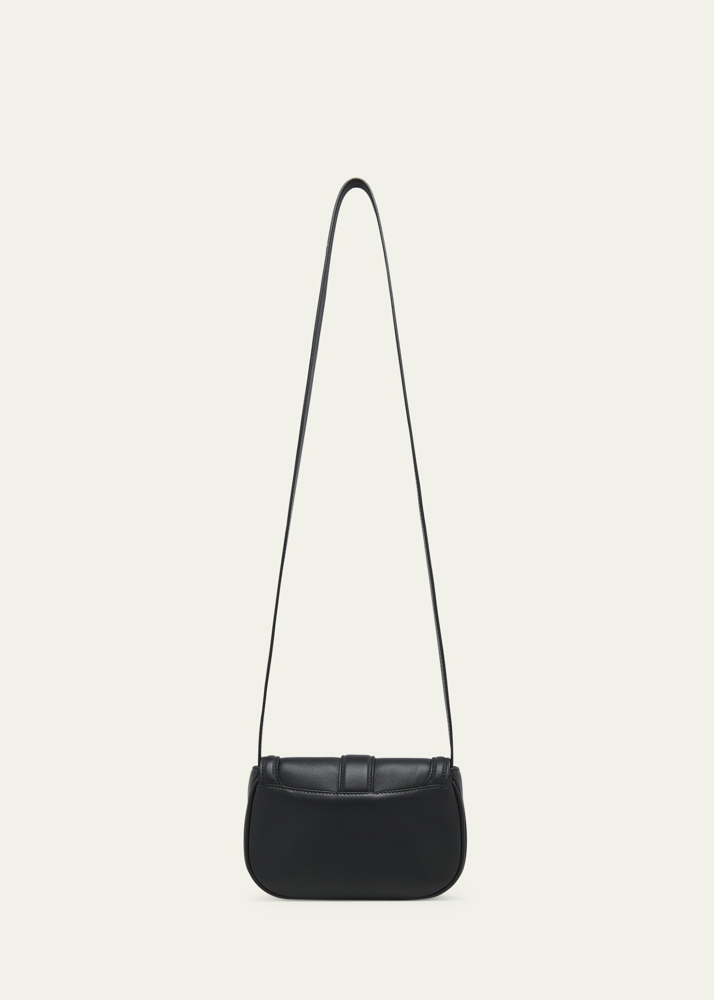 Mini T Bar Leather Saddle Crossbody Bag - 3