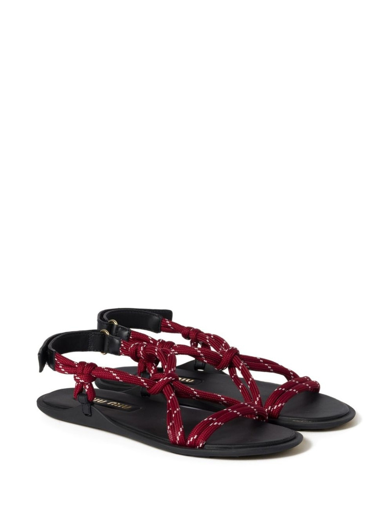 Miu Miu Rivière knotted-strap sandals outlook