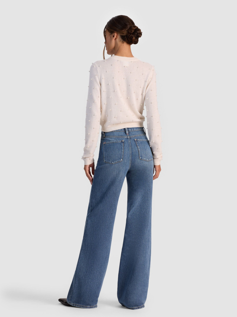 Alice + Olivia DOLLIE EMBELLISHED CARDIGAN outlook