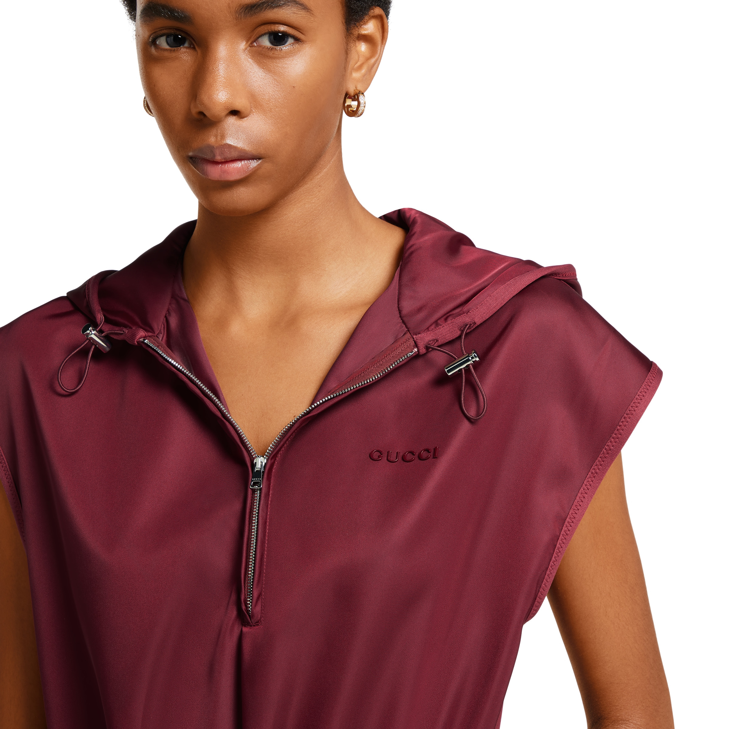 Fine nylon dress with logo - 5