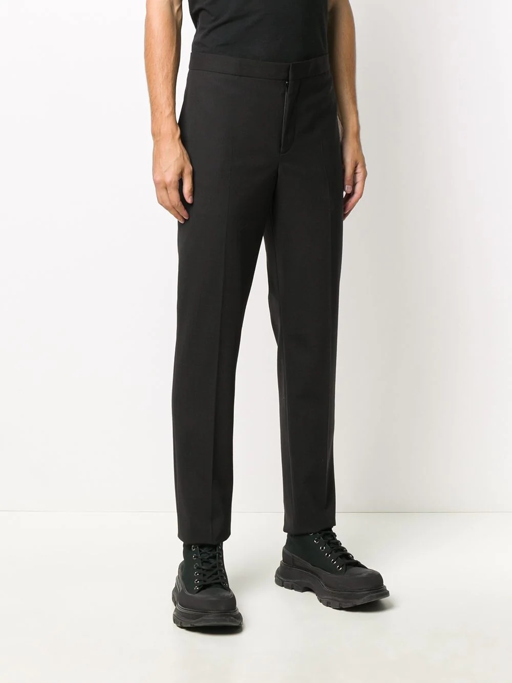 slim-fit tailored trousers - 3