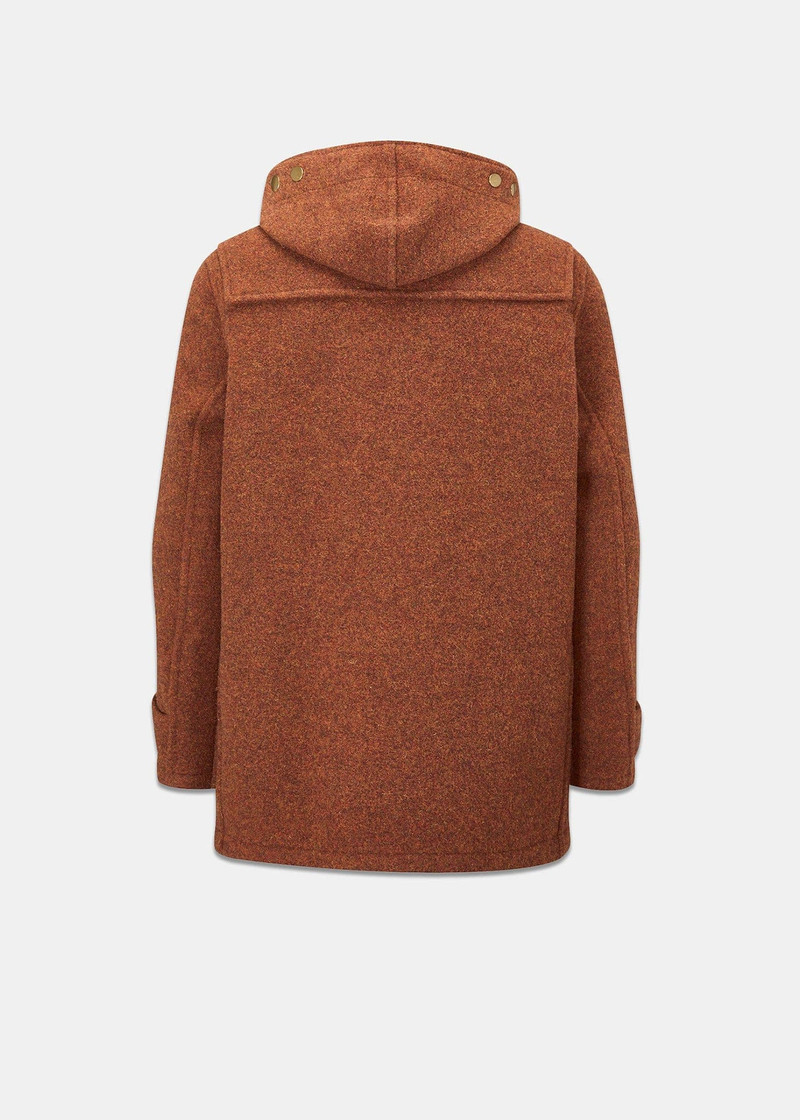 GLOVERALL Men's Mid-Length Monty Duffle Coat Rust outlook