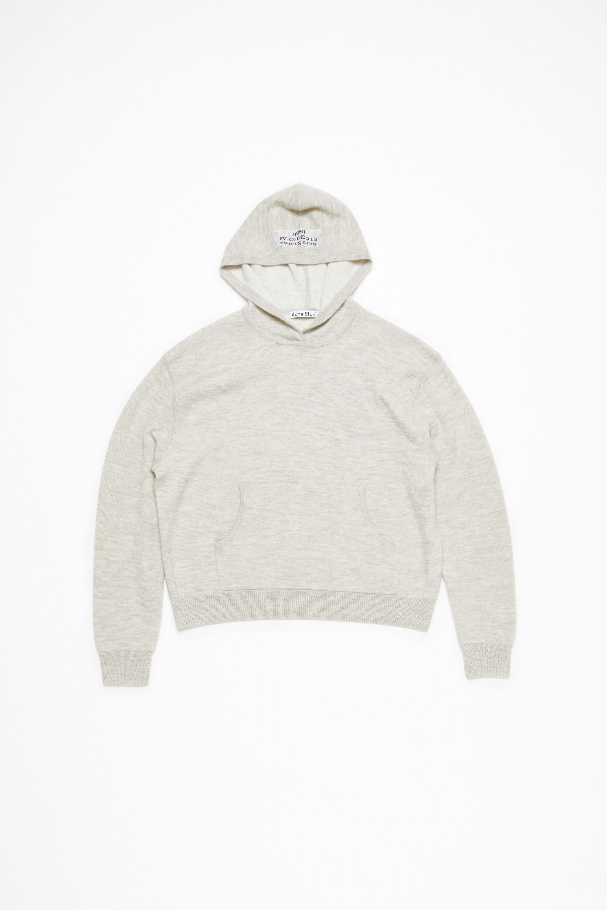 Cashmere hoodie - Light Grey Melange - 6