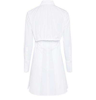 PATOU Pleated Summer Poplin Dress outlook