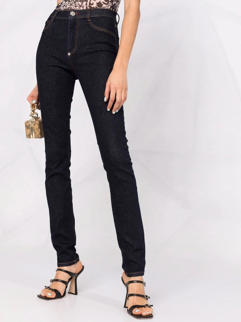 high-waisted skinny jeans - 5