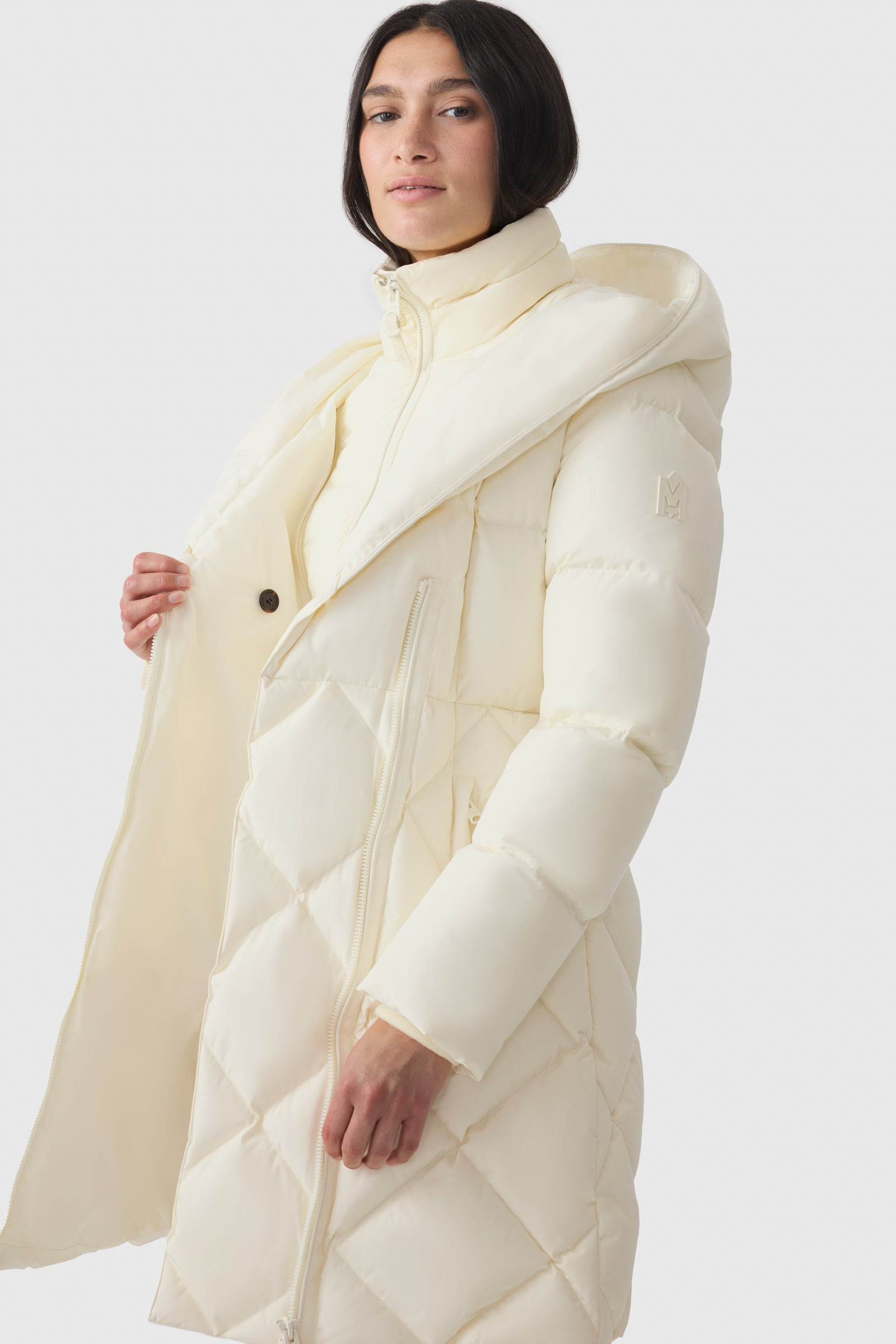 AYUMI 2-in-1 Long Down Coat with Bib - 7