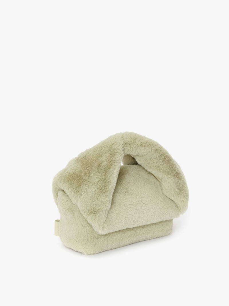 JW Anderson medium Twister shearling crossbody bag outlook
