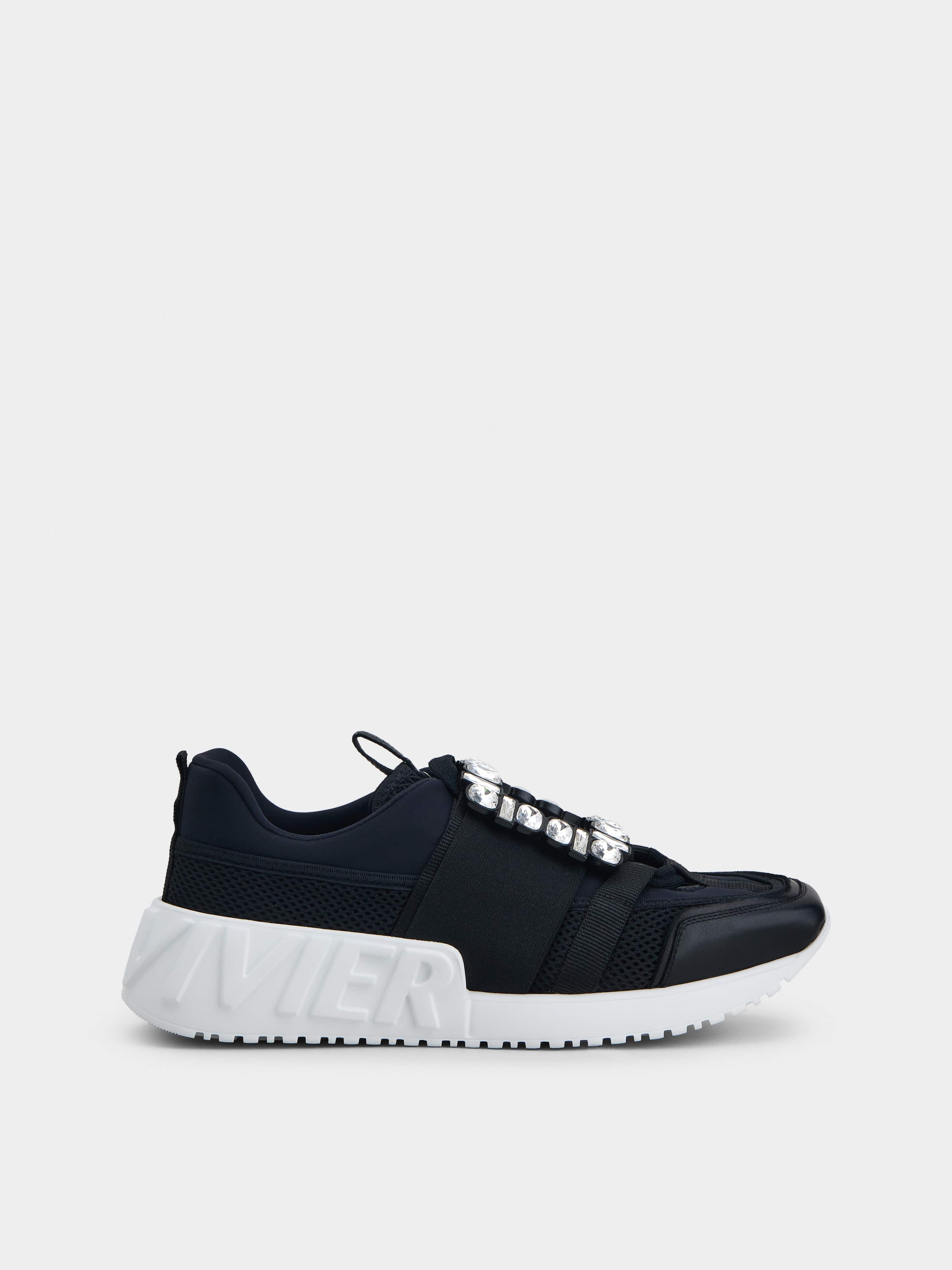 Viv' Go Rhinestone Buckle Sneakers in Technical Fabrics - 1