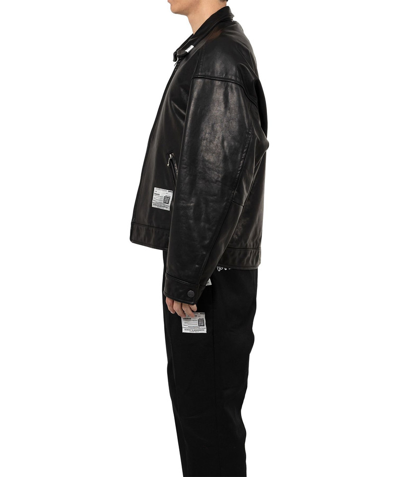 "BEDWIN & THE MMY” Leather Zip Jacket 3