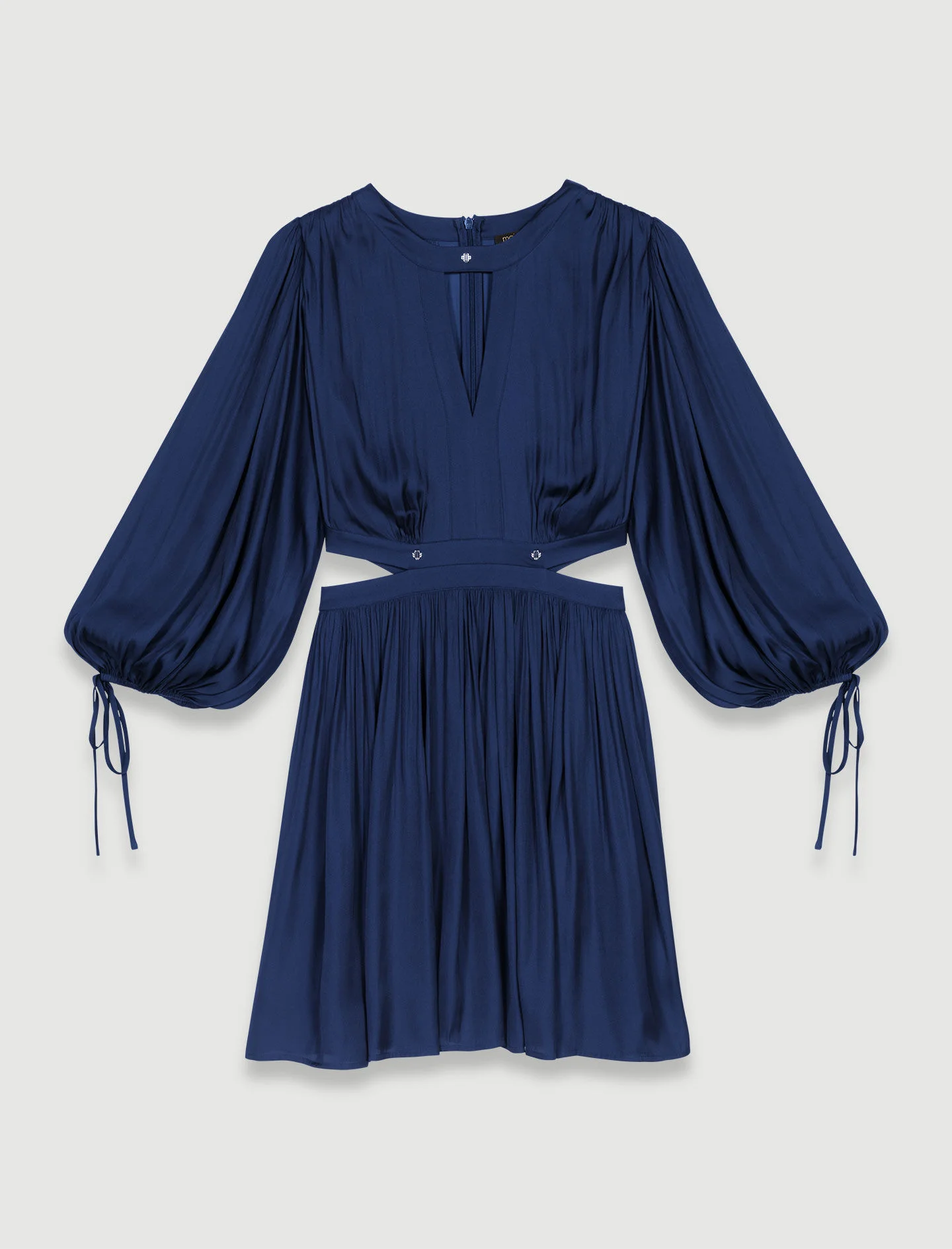 Short satin dress - 1