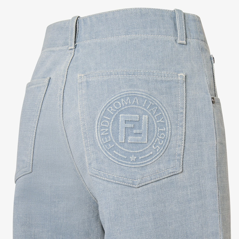 Long Jeans Light gray denim pants 3