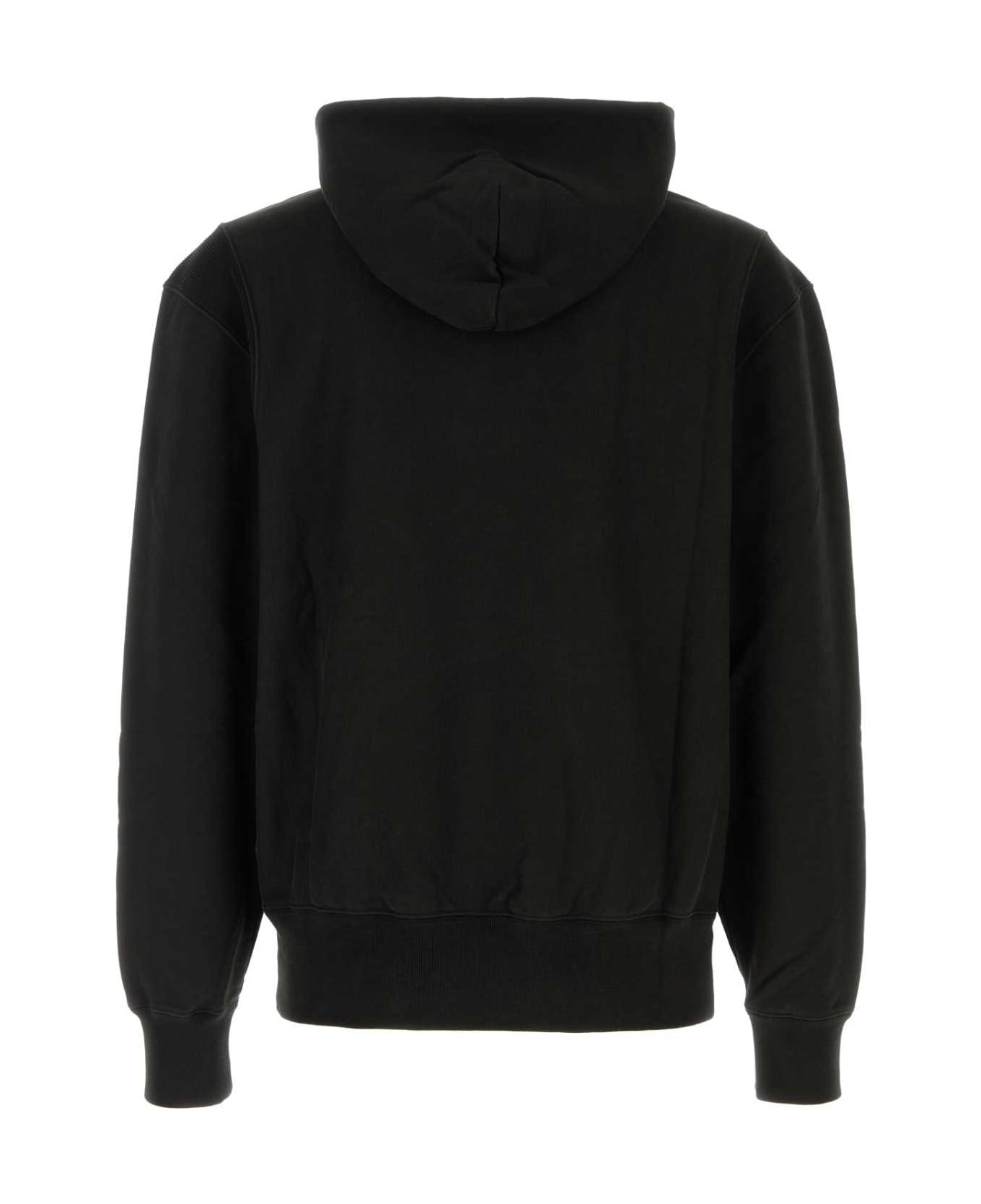 Black Cotton Sweatshirt - 2