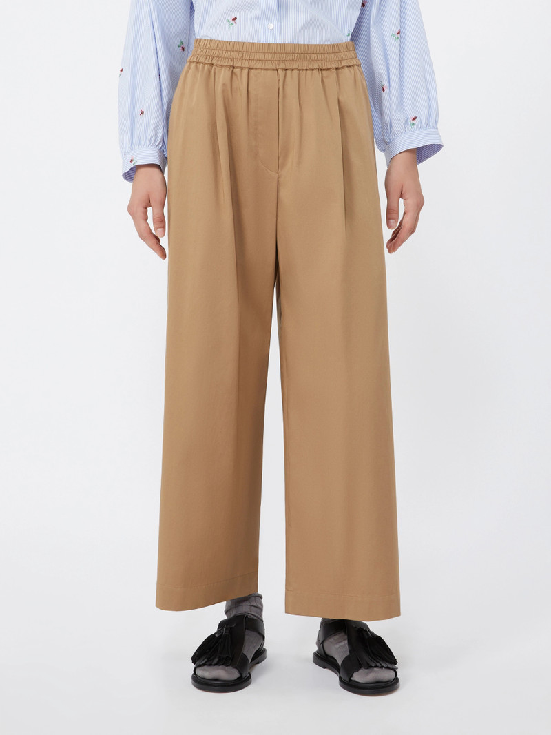 GOLFO Cotton rasetto trousers - EARTH 3
