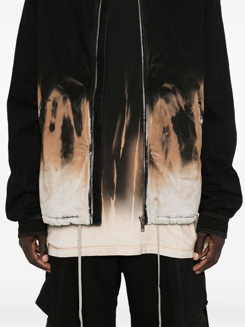 tie-dye denim jacket - 5