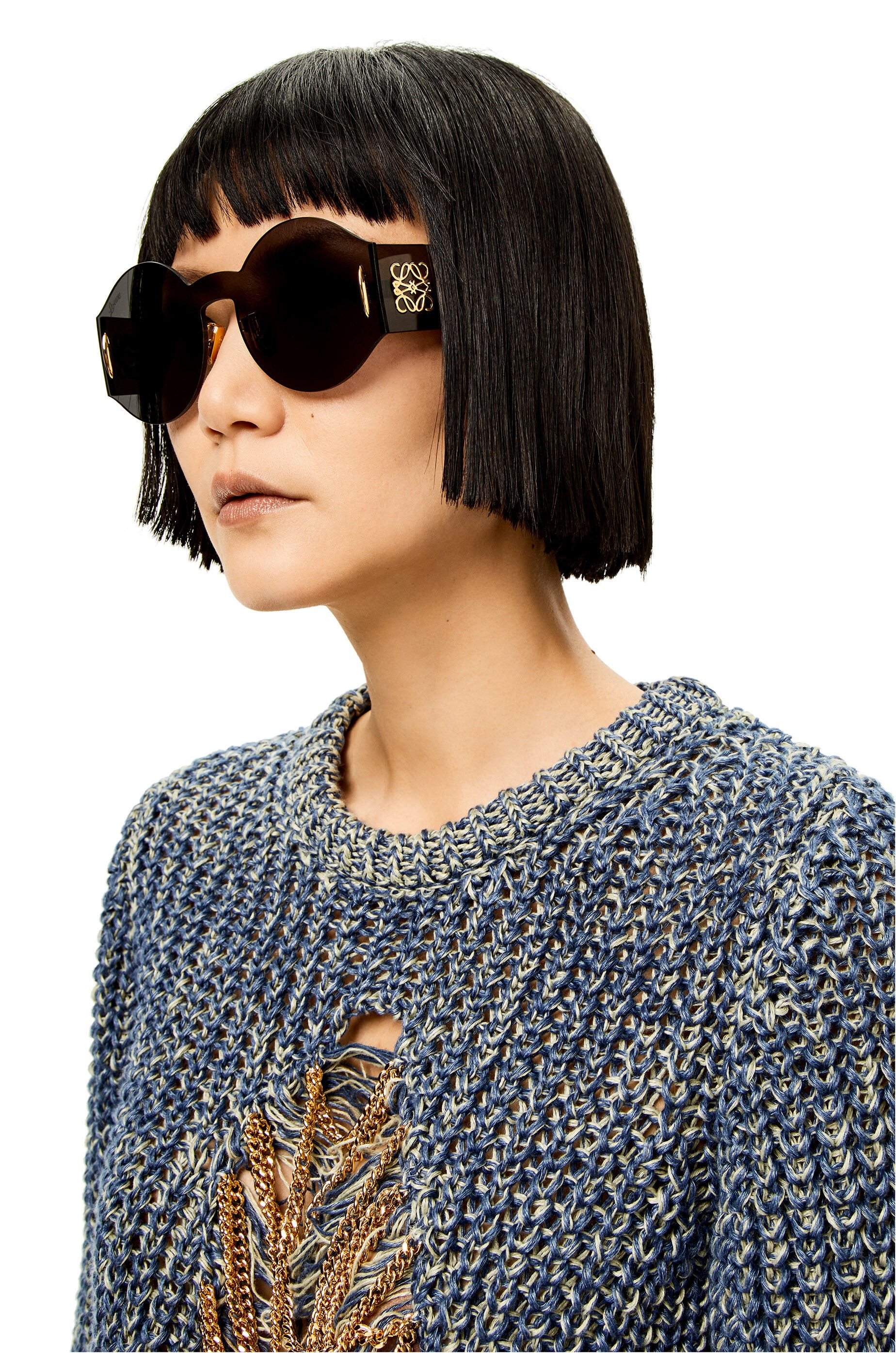 Round mask sunglasses in nylon - 2