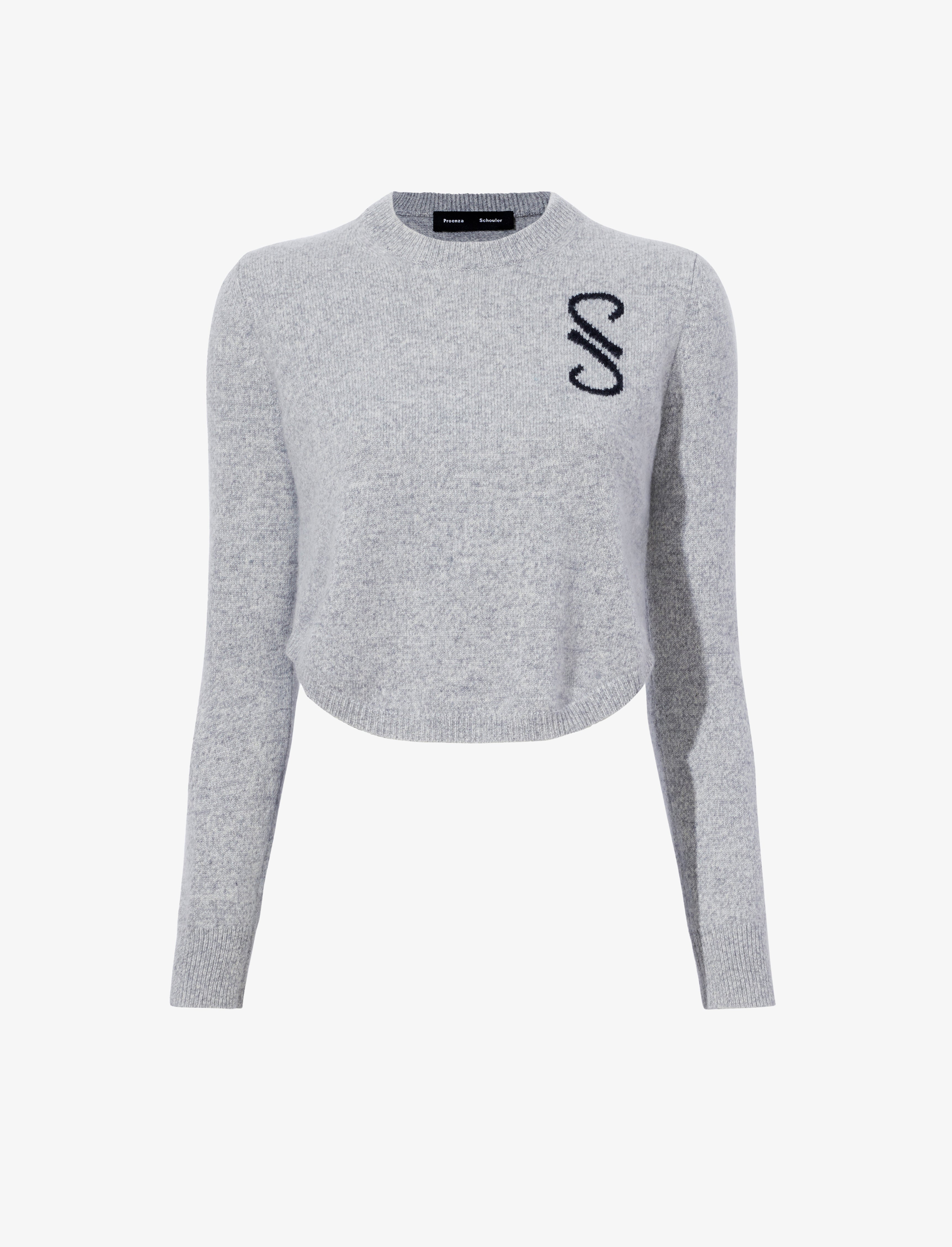 Stella Monogram Sweater in Cashmere Jacquard - 1