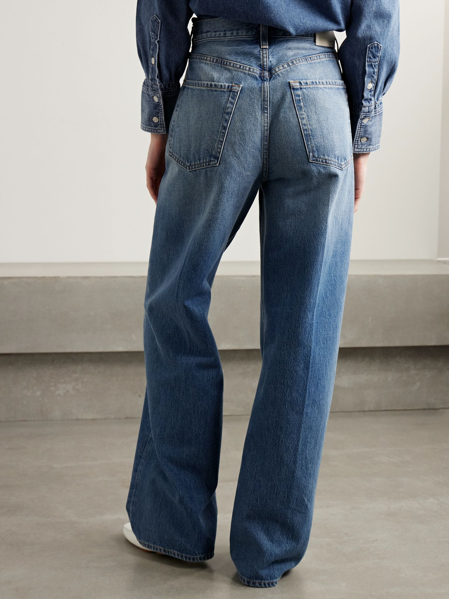 + Argent Ayla Baggy high-rise wide-leg jeans Mid denim - 4