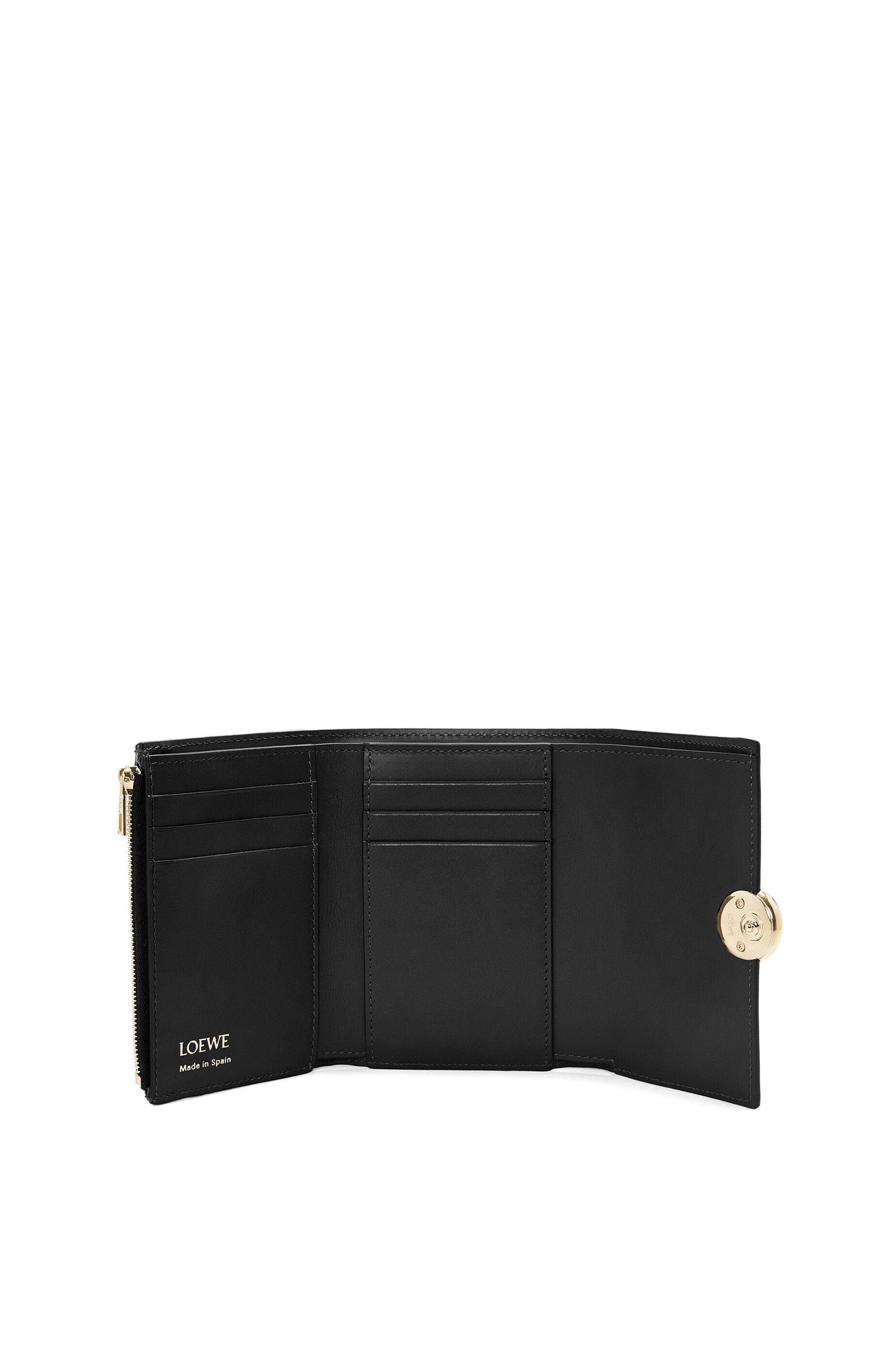 Pebble small vertical wallet in shiny nappa calfskin - 2