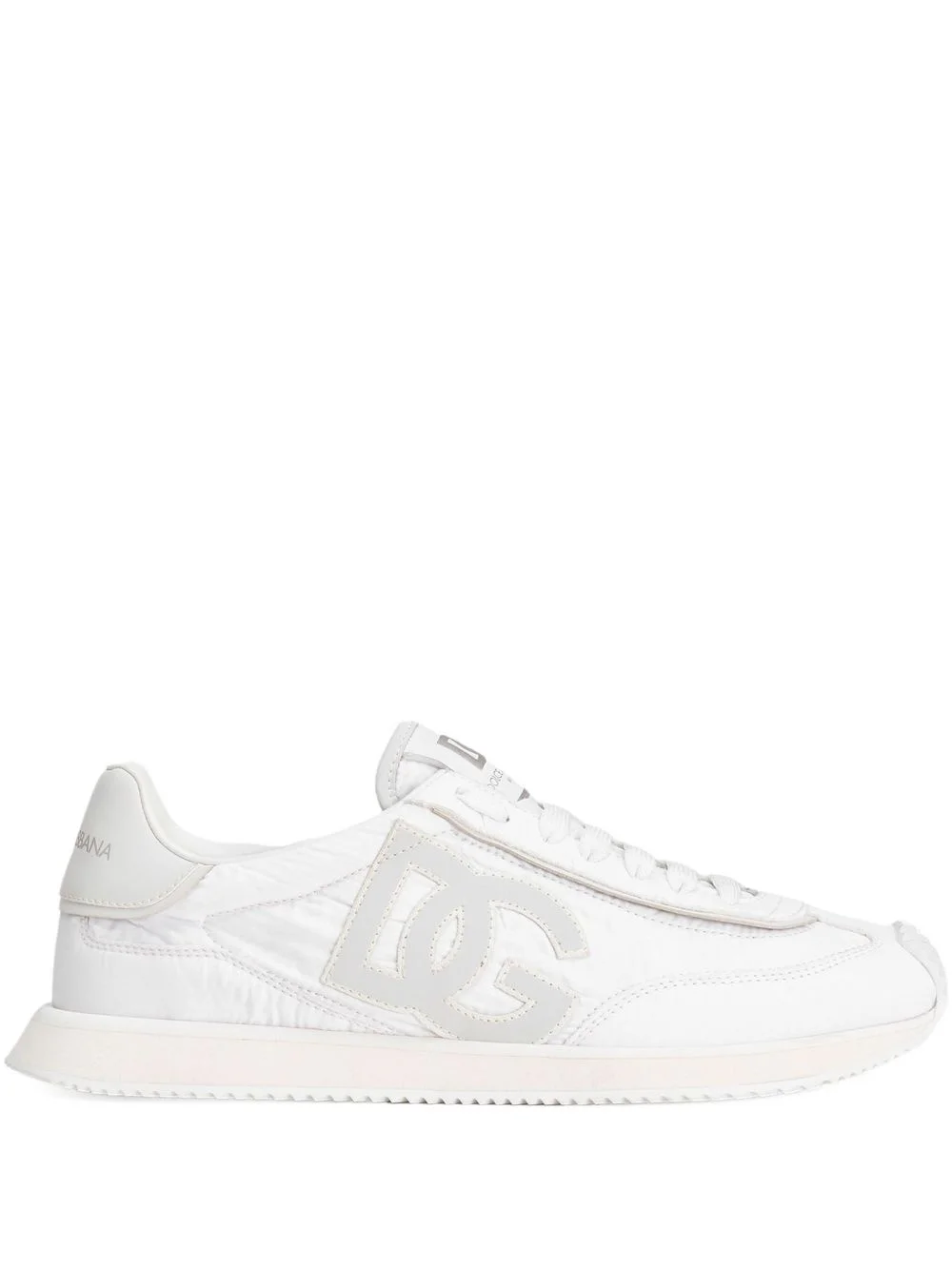 logo-patch panelled sneakers - 1